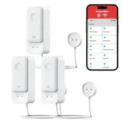 WiFi Water Leak Detector, Smart Water Sensor with 100dB Adjustable Alarm&App ...