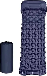 Hobngmuc Inflatable Camping Pad,Waterproof Camping Mattress Sleep Pad | Outdoor Foldable Camping Equipment Sleeping Mat for Camping Backpacking Hiking Single Person