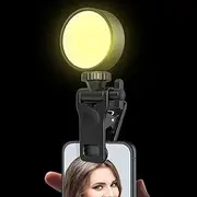 Selfie Light Clip Attachment | Anti-Slip Selfie Light Clip Replacement | Portable Phone Mount with 1/4 Screw Connector, LED Lamp Attachment for Tripod Computer