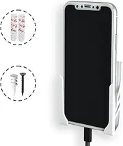Dockem Koala Wall Mount 2.0 for iPhones, Samsungs & Most Phones: Damage-Free Universal Dock: for iPhone 11, 11 Pro, 11 Pro Max, SE 2, XS, X, XS Max, XR, 8, 8 Plus, Galaxy S10s, S20s & More [White]