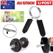 2/4x 25/28mm Barbell Bar Clamp Spring Collar Clips Gym Weight Dumbbell Lock Lift