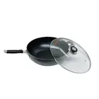 13.5" Nonstick Wok Pan with Lid, Dishwasher and Oven Safe Skillet, Non Stick Pan