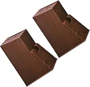 Garneck 2pcs Knives Storage Block Wood Grain Knife Holder for Kitchen Organization Prevents Dulling Fast Drying Sturdy Design for Home Cooking
