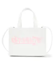 [Off-White Kids] Off-White Kids Graffiti logo leather shoulder bag One Size white