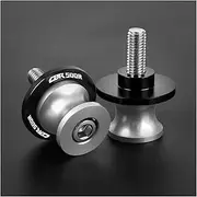 Cardan Crash Slider Protector Swingarm Spools Slider Rear Stand Screws 8mm for Honda CBR500R CBR 500 R 2012-2022 M8 Swingarm Spools CNC Machining(Silver)