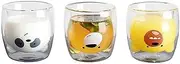 Beer Mug Lovely Panda Double Wall Glass Cup 250ml Bear Beer Glasses Creative Morning Milk Glass Juice Glass Heat Resistant Mug Shot Glass Beer Mugs (Size : 3PCS Set)