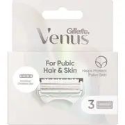 Gillette Venus For Pubic Hair & Skin Razor Blades 3 pack
