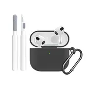 Silicone Protective Case for Apple AirPods 3rd Generation with Cleaning Pen and Keychain