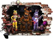 FNAF Wall Sticker for Bedroom Five Nights in Freddy Wall Sticker Decoration Size 78 cm x 57 cm