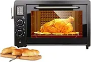 48L Desktop Electric Oven, 1800W Oven, Adjustable Temperature 0-250℃, 60-Minute Timer, Infrared Heating Tube, Including Baking Pan and Grill, Suitable for Home Baking in Hotels, Restaurants