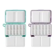 Watercolor Paint Palette 12 Well Folding Paint Case Portable Paint Mixing Tray