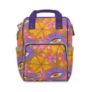 Multifunctional Backpack, Baby Travel Diaper Bag, Mystical Eye Design