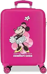 Joumma Disney Mickey & Minnie Cabin Suitcase Multicolor 38 x 55 x 20 cm Rigid 2 kg Combination Lock Side ABS 2 kg 35L Hand Luggage, Multicoloured, One Size, Cabin Suitcase