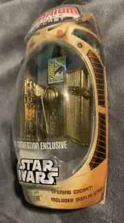 SDCC 2006 STAR WARS TITANIUM DARTH VADER TIE FIGHTER GOLD SHIP EXCLUSIVE HASBRO