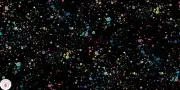 Moda GRADIENTS EUPHORIA 33823 12 Black Multi Floral MODA Quilt Fabric WATERCOLOR