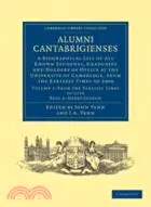 在飛比找三民網路書店優惠-Alumni Cantabrigienses：A Biogr