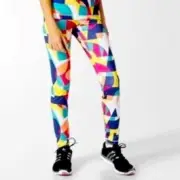 ADIDAS Climalite Multicoloured Running Gym Tights NWT Size 11-12 Years
