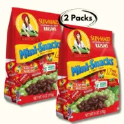 Sun-Maid California Dried Raisins Mini Snack Packs 6oz - 12 Mini Boxes (2 PACKS)