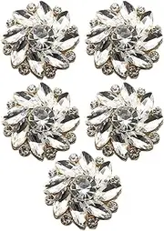 [Generic] Rhinestone Buttons Button Covers - Fashionable Button Covers, Sparkling Rhinestone Button Accessories | Decorative Button Covers for Shirts, Jackets, Coats, Stylish Rhinestone Buttons for Clothes
