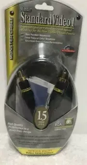 Monster Cable Standard Video 1, (1.5 Meter 4.92ft) RCA Cable B SV1R-1.5M