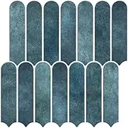 Commomy Peel and Stick Tiles, Stick on Tiles, 10 Pcs, 30x30cm, Matte Light Blue Self-Adhesive Backsplash Tiles for Kitchen Backsplash, Bathroom