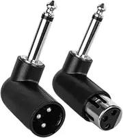 XLR 3 Pin Female Male to 1/4" 6.35mm Adapter Converter for Live Performances