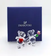 New 100% SWAROVSKI Kris Bear Happy Together Crystal Figurine Display 5558892