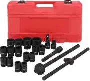 3/4” Drive Impact Socket Set 21 Piece, Standard Metric Size(19-50mm), CR-V Steel