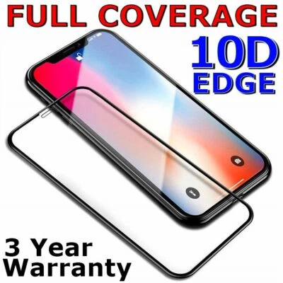 Tempered Glass FULL COVER Screen Protector for Apple iPhone 11 Pro X Max XS XR 8