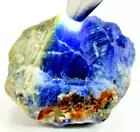 579CT. Rough Blue Sapphire Top Colors Unheated Natural 100%