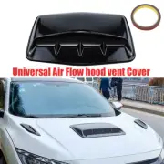 Car Hood Scoop Air Vent Flow Intake Cover Decorative Bonnet Decor ABS Universal