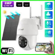 ieGeek PTZ Solar Security Camera System Wireless Home WiFi Outdoor Night Vision