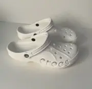 Crocs Shoes Unisex Mens 9 Womens 11 Baya Clogs Slip On Sandals White 10126-100