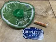 Deep Eddy Vodka Pool Floation Cup Holder And Chapstick - Lime Floater