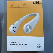 LAOM AUTO Leafless Hanging Neck Fan Model S01 USB Rechargeable Battery