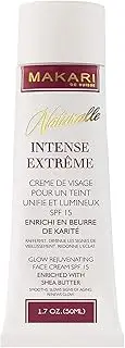 Makari Naturalle Intense Extreme Face Cream 50ml - Moisturising & Toning Cream with Shea Butter & SPF 15 - Anti-Ageing & Treatment for Dark Spots, Acne Scars & Wrinkles