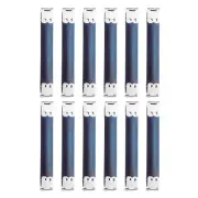 12Pcs Metal Internal Flex Frame, 10cm/3.9" Purse Frame Handbag Hinges, Silver