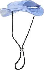 Toyvian Dog Sun Hat with Chin Strap Cute Ear Design Comfortable Pet Outdoor Cap for Summer for Dogs