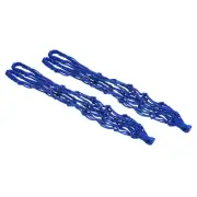 2Pcs Sturdy Basketball Mesh Net Bag Carry Bag Ball Carrier, Blue