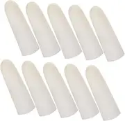 Ipetboom 100 Pcs Finger Protective Covers Cuticle Non-slip Finger Cots Finger Protectors Anti-static Finger Covers Anti-slip Finger Covers for Non-slip Finger Covers Great Emulsion White