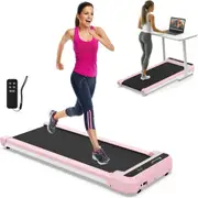 Advwin Walking Pad Treadmill Home Compact Portable Electric Walking Machine Pink