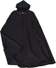 BESPORTBLE Medieval Hooded Cloak for Men Scary Halloween Cosplay Comfortable Cape with Hood for Roleplaying and Costume Events Versatile
