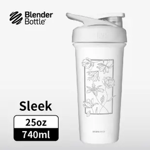 Blender Bottle Sleek按壓式不鏽鋼水壺/ 植物系/ 25oz/ 740ml eslite誠品