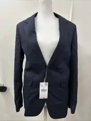 Mango Dark Blue Blazer Jacket Size XS Smart Casual NWT