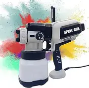 Portable Paint Spray Gun for Cabinets/Ceilings/Wood, Cordless 1200ml HVLP Sprayer with LED Light, Anti-Backflow, Indoor & Outdoor Use