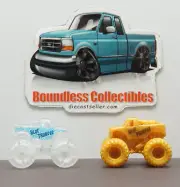 2024 MONSTER JAM MINI TRUCKS SPIN MASTER BLUE THUNDER CHASE GOLD CHASE CLEAR