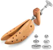 HOUNDSBAY Bulldog Premium Professional 2-way Wooden Shoe Stretcher for Men & Women Shoe Widener & Ex