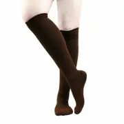 1 Pair Brown Lg/XL Graduated Compression Socks Support Stockings Men's Women's