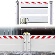 Reusable Flood Barrier, Aluminum Flood Defence Barrier, Emergency Kit for Flood Protection Barrier Door, Home Garage Door/Entrance(150x60cm)
