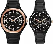 [FOSSIL] Evanston Black Watch Set BQ2645SET